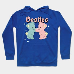 Besties - Best Friend Kawaii Teddy Bears Hoodie